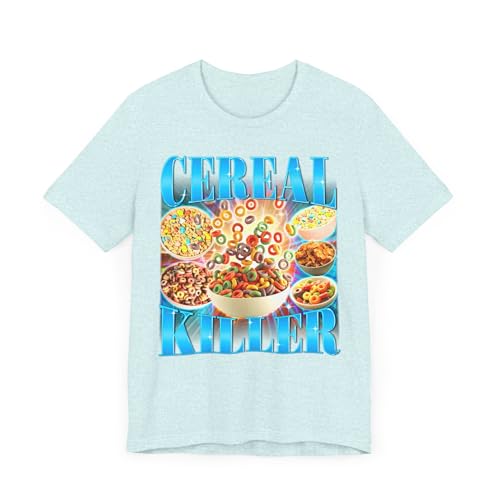 T-shirt Cereal Killer bleu glacial idéal pour vos weekends