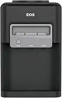 Bebedouro de Mesa para Garrafão Eos Mineralle Eletrônico Água Quente, Fria e Natural Preto Ebe06qp 220v