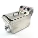 Acesunny Friggitrice da 10 litri, in acciaio inox, 3000 W, friggitrice elettrica, per gastronomia, friggitrice, friggitrice, friggitrice, friggitrice elettrica con zone fredde, 50 x 28 x 35 cm