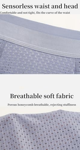 Men's Hip-Lifting Boxer Briefs Hip, Butt Padded Underwear Mens Mesh Shapewear Boxer Briefs Underwear for Man 2 Pack3