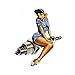 A/X Retro Pin up Girl Locker Toolbox Stickers Laptop Car Truck Bike Adesivi per Auto Vecchia Scuola