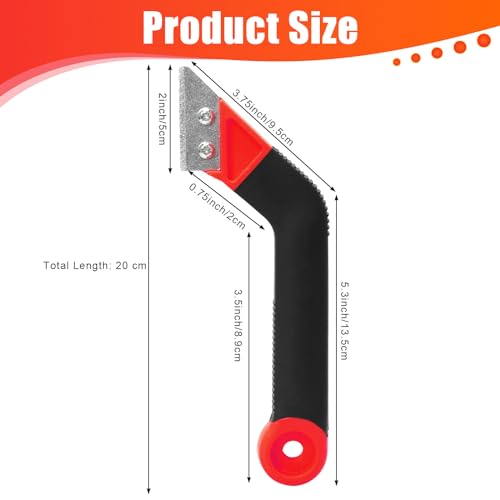 Grout Removal Tool, Tile Grout Remover Tiling Tools, Saw Angled Grout Scraping Rake with 5 PCS Extra Replacement Blades for Tile Cleaning - Image 3