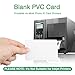 100 Pack Premium Blank PVC Cards, Graphic Blank ID Card, CR80 30 Mil White Plastic Cards For Photo ID Badge Printers
