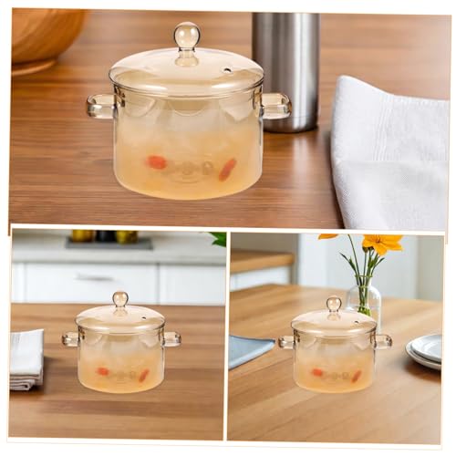 Pot à soupe multifonction en verre pour cuisson nouilles et pâtes
