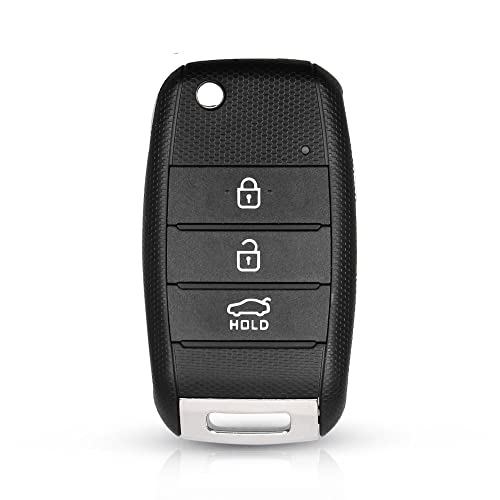 Étui à clés Pliant de Remplacement pour KIA K2 K5 Sorento Soul Carens Sportage Couverture de clé à Distance de Voiture clé Intelligente Shell Fob