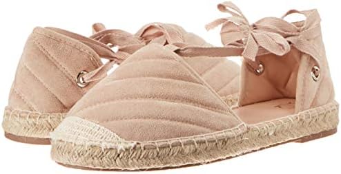 YOKI-LEIA-08 Flat Lace Up Side Cut Espadrille Sandal, Beige, 8.5 M US | Image 6