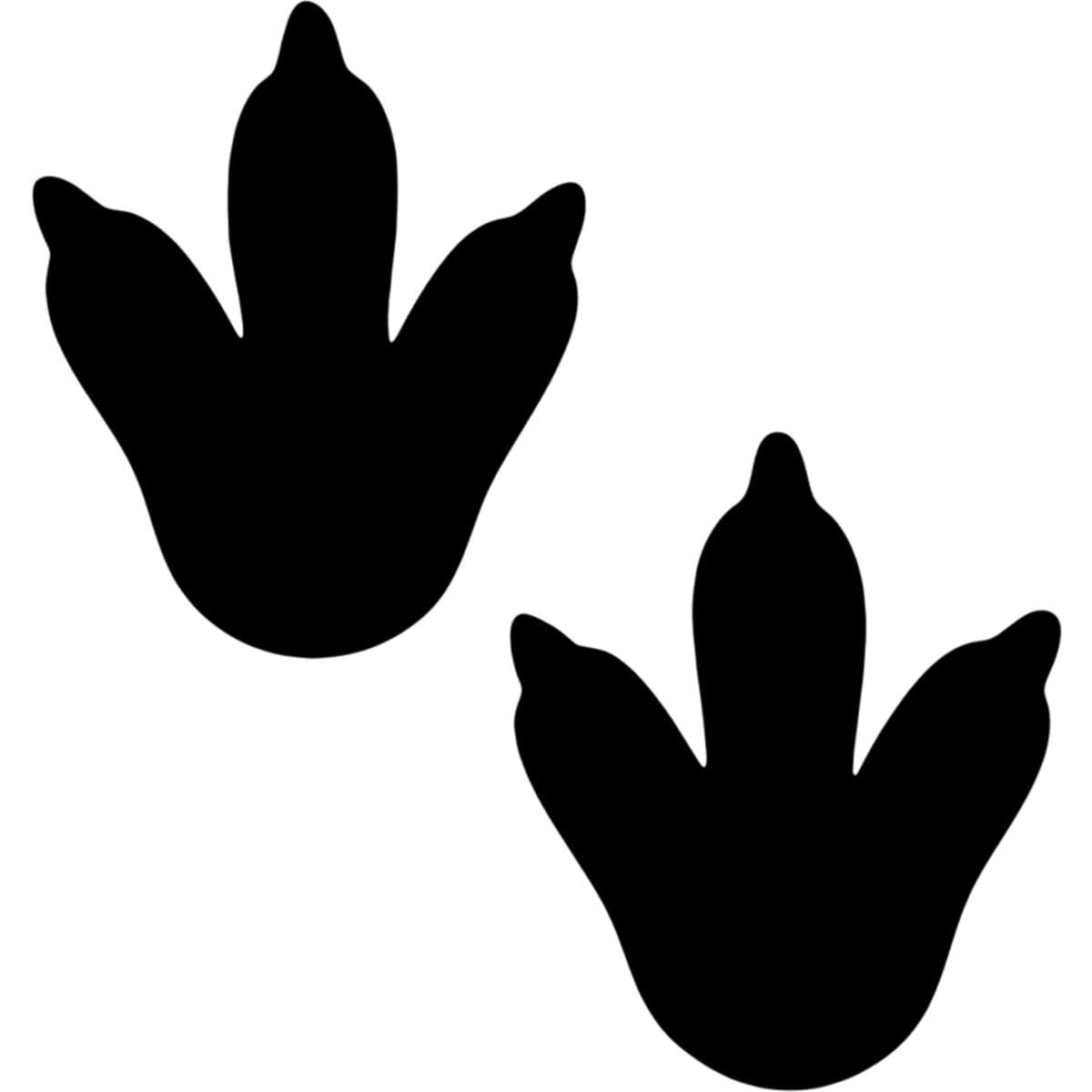 Azeeda 'Dinosaur Foot Prints' Wall Stencil - XL (A3) (WS00080531)
