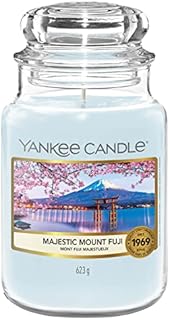 Yankee Candle Scented Candle | Majestic Mount Fuji Large Jar Candle | Sakura Blossom Festival Collection | Burn Time: Up to 150 Hours | Great for Gifting