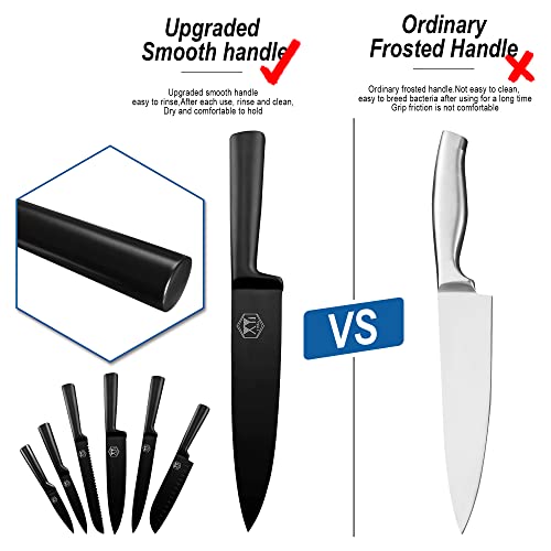 Xyj Authentic Since1986,Professional Knife Sets For Master Chefs,Cooking Knife Set With Chef Bag,Case,Scissors,Sharpener,Culinary Chef Butcher Cleaver,Kitchen Utility,Paring,Santoku,Stainless Steel #TOP5