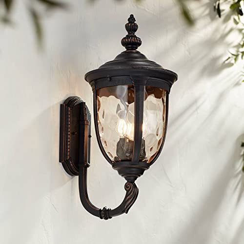 Bellagio European Outdoor Wall Light Fixture Sconce Bronze Aluminum 21