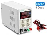 Best DC Bench Power Supply, Pevono PS305H 30V/5A 4 Digital LED Desktop Switching Variable Power Supply Voltage&Current Regulated Supply Power Source For Lab Repair,Electronic Tester, Power Calculator