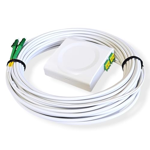 Câble à fibre optique pré-confectionné FTTH OS2 avec boîtier 20m