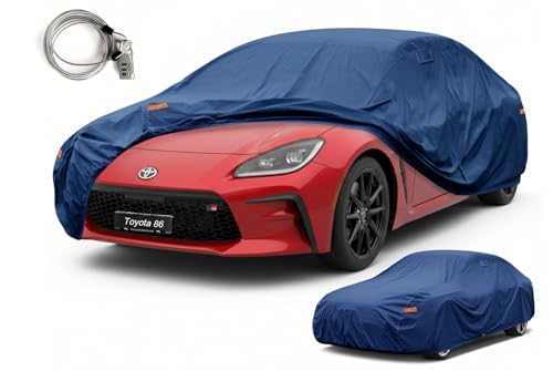Image of Kaugung Custom Fit Car Cover for Toyota 86, GR86 & Cynos, Heavy Duty Waterproof All Weather Outdoor Protection, Breathable Full Exterior Cover with Vent, Rain Sun Snow UV Proof