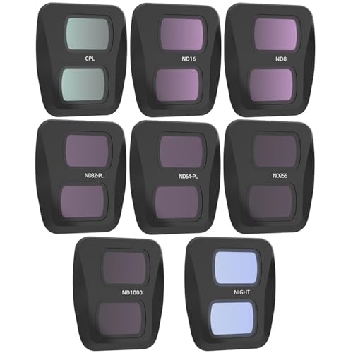 �݊���������܂�DJI Air 3�t�B���^�[�Z�b�g�i�W���o���v���e�N�^�[�t���j�Ή��AND8/16/32/64/1000�AUV�ACPL�����Y�t���i�h���[���J�����p�j(8in1)