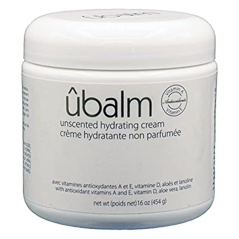 ubalm White - Unscented Hydrating Cream, Salon Formula for Very Dry Skin (16 fl oz) by makers of Original Udder Balm Cover