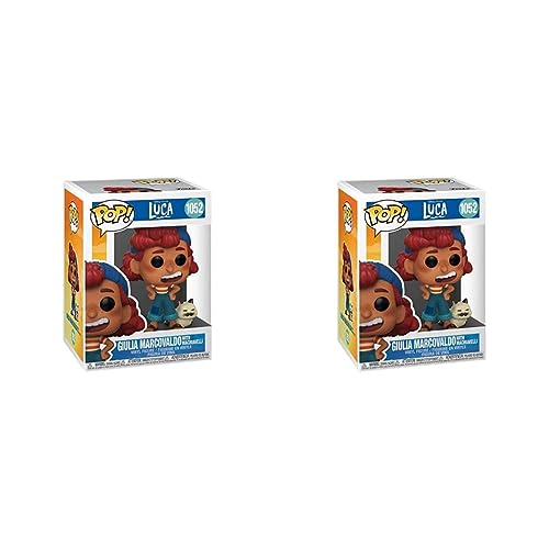 Funko Pop Disney: Luca – Giulia Marcovaldo With Machiavelli Vinyl Figure, Multicolor, 3.75 Inches (Pack Of 2)