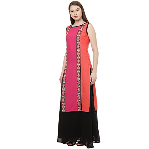 Image of ZIYAA Women's Crepe Straight Kurta