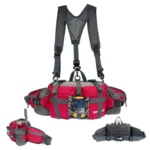 Pack de taille randonnée polyvalent à bretelles amovibles pour l'hydratation