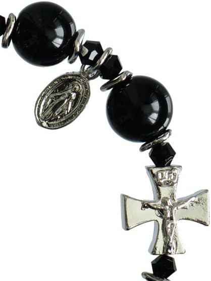 Black Onyx Rosary Bracelet (10mm) - Image 2