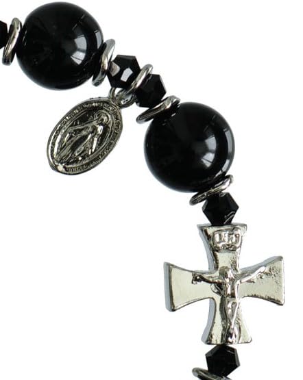 Black Onyx Rosary Bracelet (10mm)2