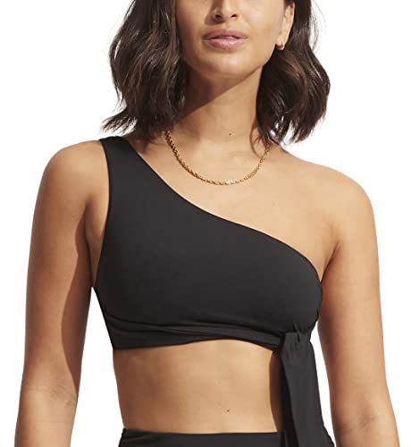 Seafolly Damen One Shoulder Bikini Top Schärpe Detail Badeanzug-separat,...