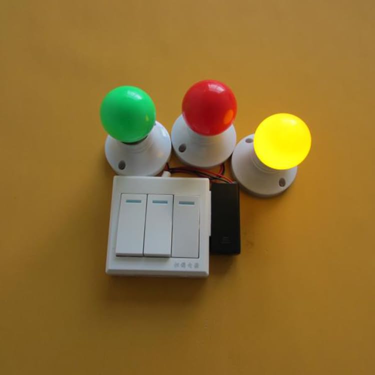 zalati Busy Board LED Lights Toy with Switch DIY Accessories for Montessori Early Education - 3 Colors - Image 4