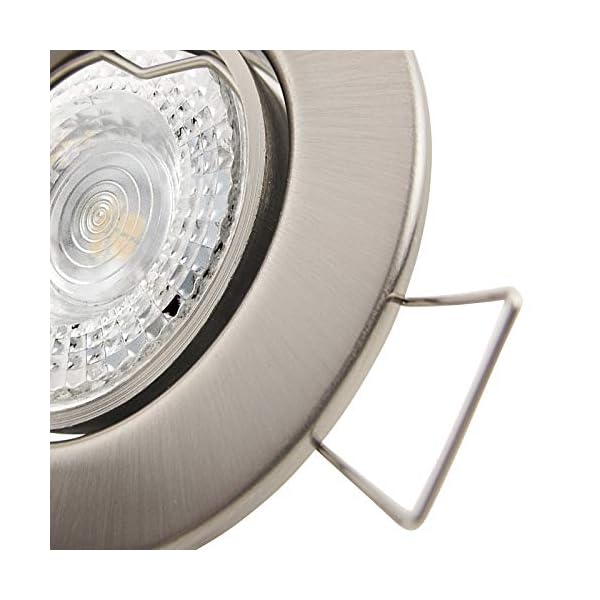 trendlights24 Decora Decken Einbaustrahler flach 35 mm 230V 10er Set - LED Spots je 5W Neutralweiß 400lm austauschbar… – Bild 6