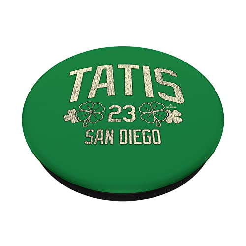 Fernando Tatis Jr. San Diego Baseball St. Patrick's Clover PopSockets Swappable PopGrip, Black - Image 2