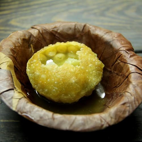 Healthy Edible's | Disposable | Siali Leaf Dessert Bowl (with Corrugated Sheets) | Small | 3.5 Inch | Set of 50 | (Green)