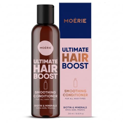 Moerie Haarwuchsfördernde Mineralstoffconditioner – Für Längeres, Dichteres, Volleres Haar - Vegane Haarprodukte – Parabenfreie Haarprodukte – Alle Haartypen – Stoppen Sie den Haarausfall – 250ml