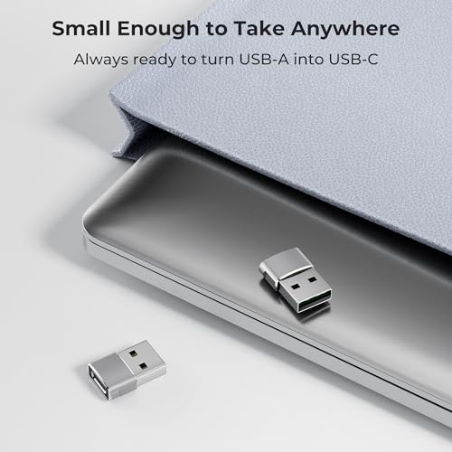 Image of Basesailor USB to USB C Adapter 2 Pack,Type C Female to A Male Charger Converter for Apple Watch Ultra iWatch 7 8 SE,iPhone 14 13 12 11 Plus Pro Max,AirPods,iPad Air 4 5 Mini 6,Samsung Galaxy S21 S22