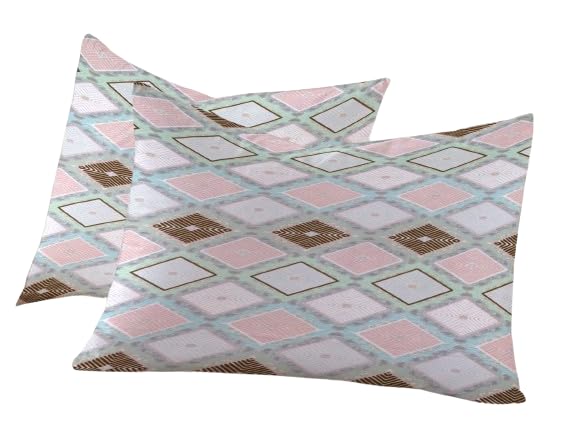 Image of RD TREND 210 TC Premium Glace Cotton Assorted King Size Printed Floral Design Pillow Cover -18 inchX28 inch Inches,(Pack of 8) of Any 16 Pieces Color Multi-1