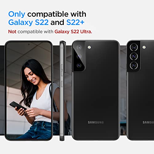 Spigen Tempered Camera Lens Screen Protector [Glastr Optik] Designed For Galaxy S22 / Galaxy S22 Plus - 2 Pack #TOP1