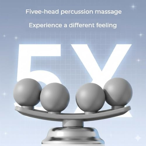 Image of KRIPARA SALES Kripara Sales Professional Deep Tissue Percussion Massage Gun-multi-head Muscle Massager for Pain Relief, Athletes & Body Relaxation - Portable Cordless Electric Handheld Massager With 9 Attachments (4 IN 1 Percussion Massage Gun)