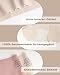 POPKOK Damen Seamless Unterhosen Nahtlos Hipster Slips Stretch Unterwäsche 3er Pack (M, Nude)