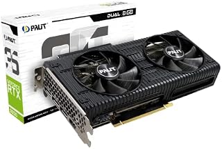 Palit GeForce RTX 3050 Dual Graphics Card, 8GB, GDDR6, LHR, 3584 Core, 1320 MHz GPU, 1777 MHz Boost, Ampere Architecture, 3 x DisplayPort, HDMI, Dual Fans,NE63050019P1-190AD