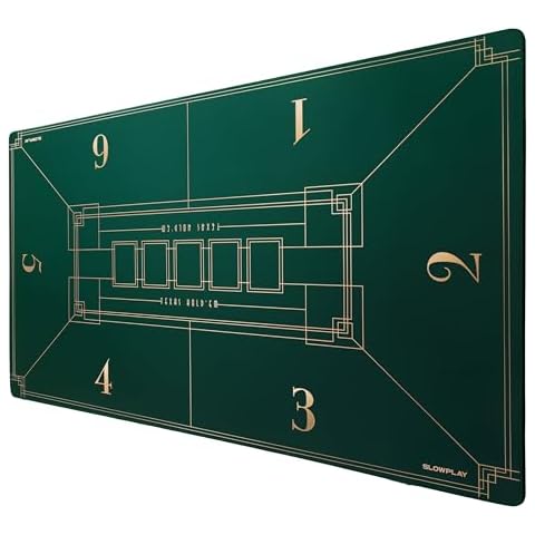 SLOWPLAY 47x27 Inch Poker Mat Cover