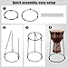 Portable Djembe Floor Stand – Lightweight Carbon-Steel Support for 8.5