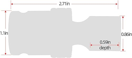 Miniatura 21 de Enchufe de impacto de 6 PT de 1/2" x 0.827 in de profundidad, CR-MO, 1/2 pulgada de accionamiento de 6 puntos para una fácil extracción