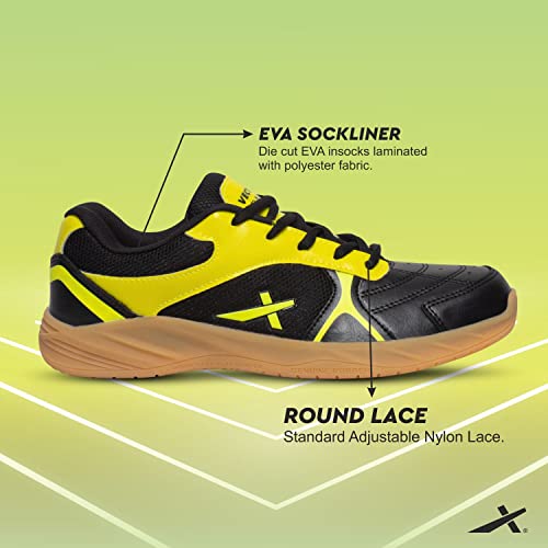 Vector X Ranger Badminton/Court Shoes Plus Non Marking Crepe Rubber Outsole, Lightweight & Comfort Shoe Best for Squash, Table Tennis,Volleyball, Basketball & Indoor Sports
