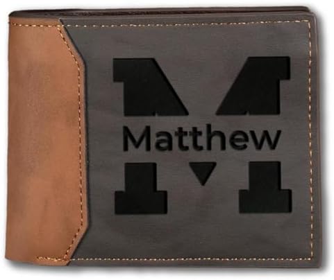 Personalized Gifts for Men – Custom Wallets for Men with Name Eng...