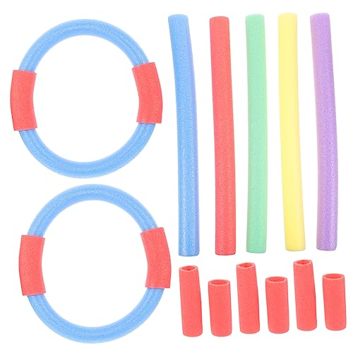 Kisangel 1 Set Underwater Pool Diving for Swim with Rings and Sticks for Swimming Training and Fun Games Summer Random Color