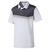 Ajuste de rendimiento PUMA Polo Golf 2018 para Hombre, Hombre, 574555, Blanco Brillante/Negro, XXL