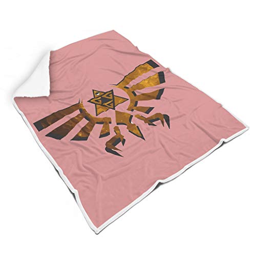 XHJQ88 - Albornoz de Microfibra con Estampado de Zelda de Cobre, Estilo Vintage, cálido y Acogedor para niños, Polar, Blanco, 60x80 Inch