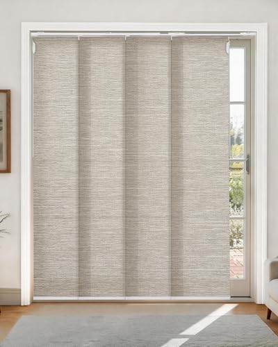 Lazblinds Woven Texture Paper Vertical Blinds