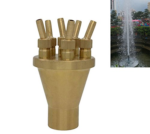 Brass Column Garden Square Fireworks Pool Pond Adjustable Fountain Nozzle Sprinkler Spray Head SSH332 (3.0