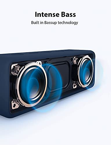 Image of Anker Soundcore 2, 12W Dual-Driver, Portable Bluetooth Speakers for Daily Use, and Wireless , Extended Battery Life, 24-Hour Playtime, IPX7 Water Resistant, Built in Mic, 66 ft Bluetooth Range- Blue