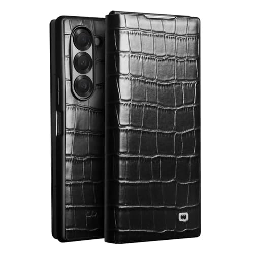 Étui portefeuille en cuir véritable pour iPhone et Samsung Z Fold 5