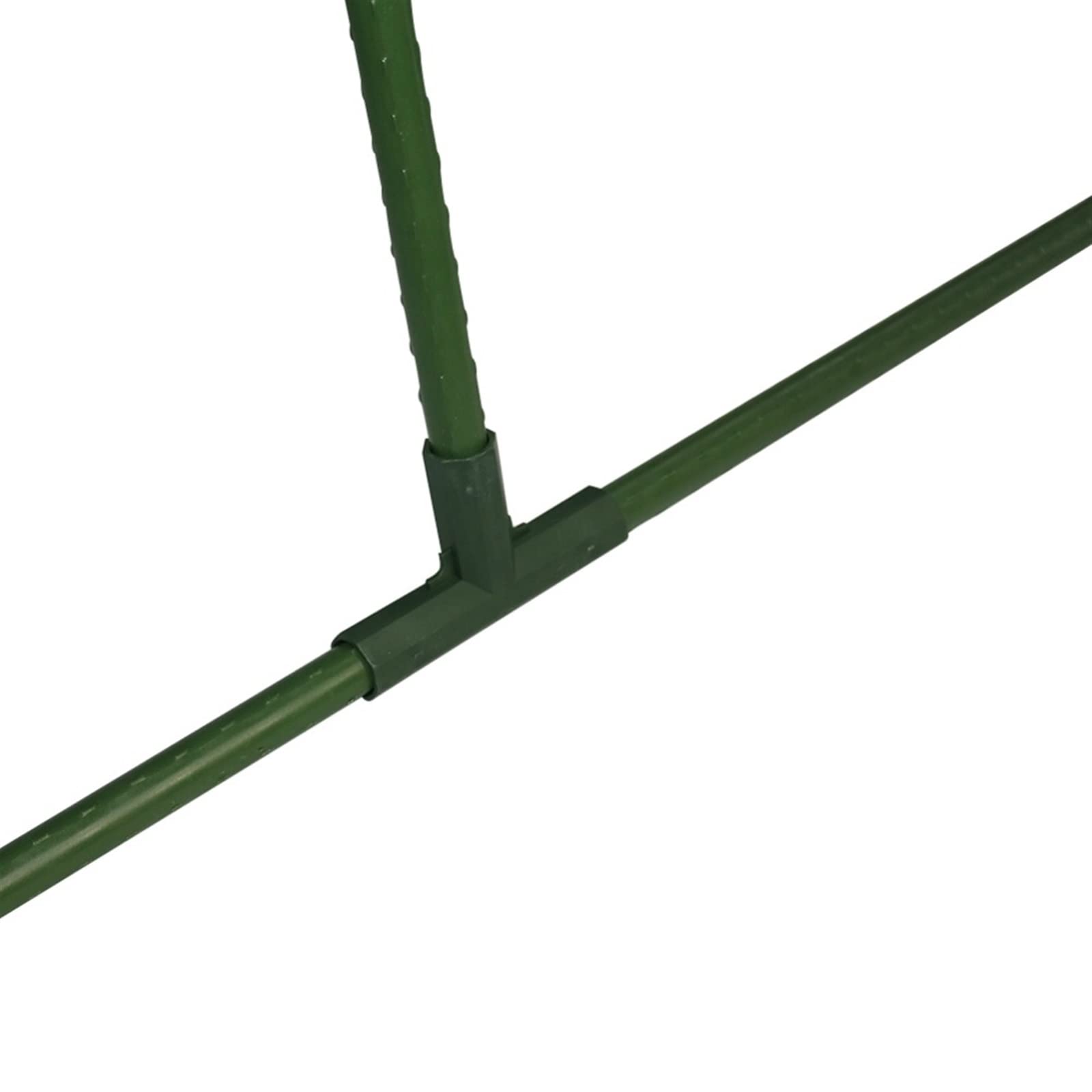 Connettore di supporto per piante, connettore per picchetto per piante durevole in PP per serra per giardino per connettore per asta per parasole(Tubo di collegamento con diametro interno di 11 mm