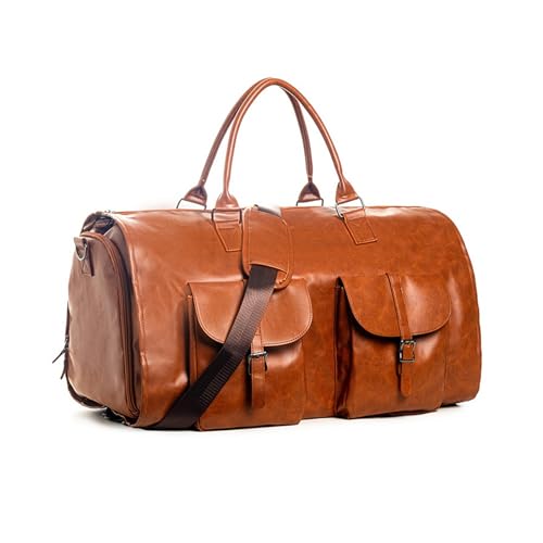 Suit Storage Bag Garment Bag Garment Duffel Bag for Men Women Suit Business Bag for Travel, Business(Brown)